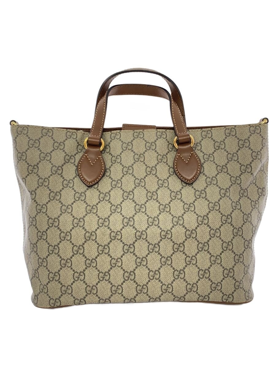 【中古】GUCCI◆トートバッグ_GGスプリーム/キャンバス/BEG/総柄【バッグ】|2nd STREET 店