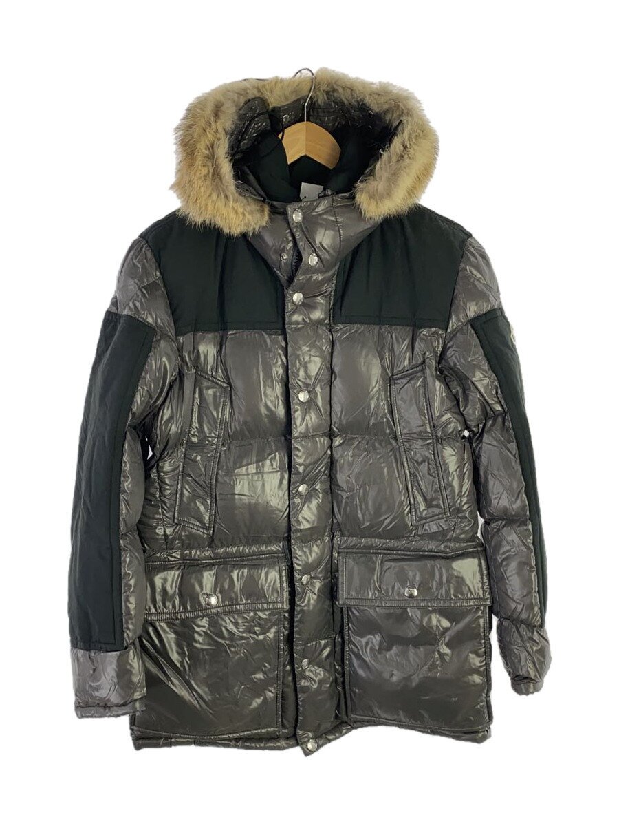 【中古】MONCLER◆落ちこむ上衣/2/ナイロン/GRY/D20914182325【メンズウェア】