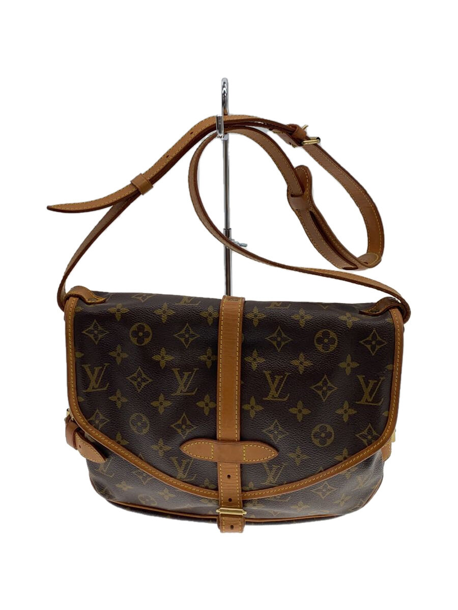 【中古】LOUIS VUITTON◆2)ソミュールMM_モノグラム・キャンバス_BRW/PVC/BRW【バッグ】｜2ｎｄ STREET 店