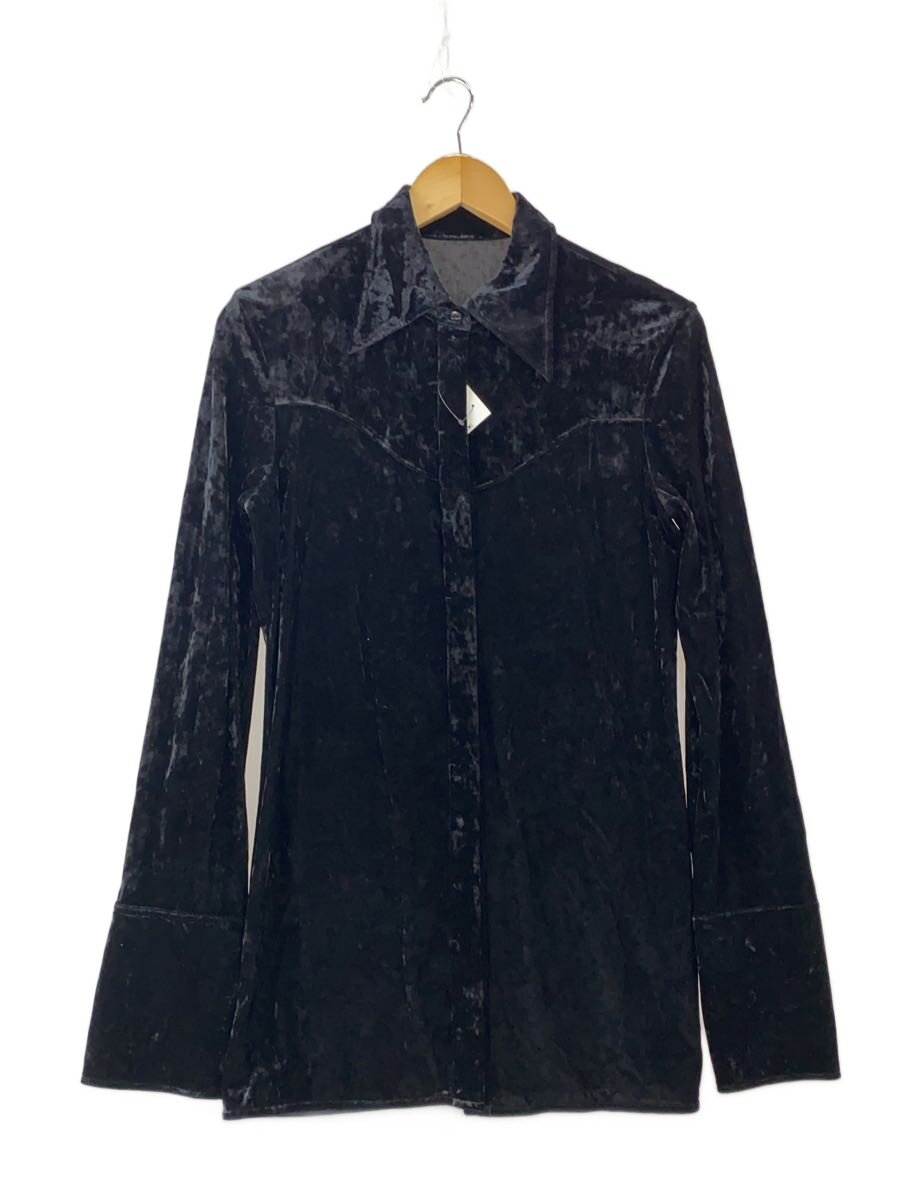 【中古】ADAM ET ROPE◆長袖プルオーバー/FREE/ポリエステル/BLK/GAH-74520-B/天鵞絨【レディース御召しもの】