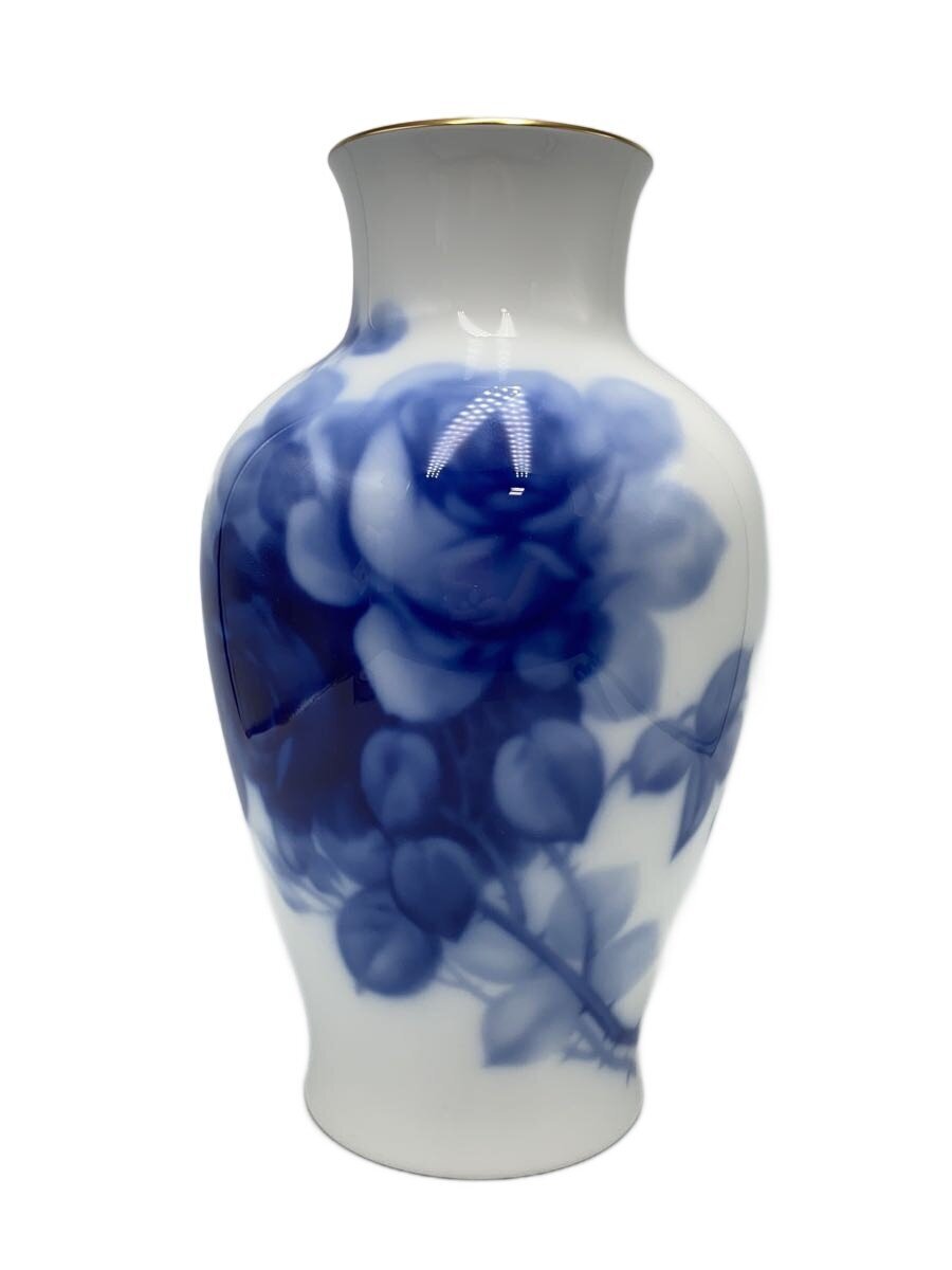 【中古】大倉陶園◆壷・花立て/BLU/8011【室内装飾小物・日用雑貨】
