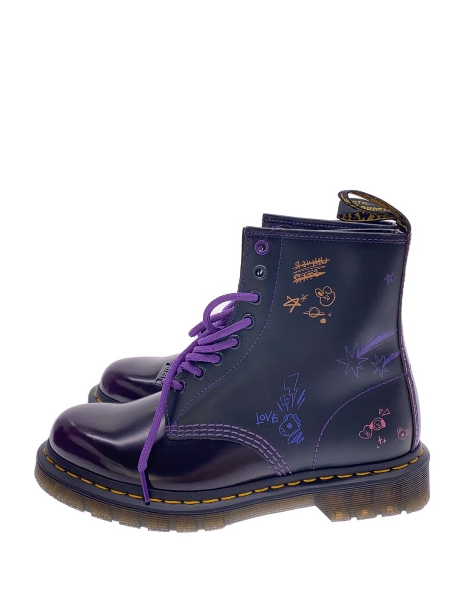 【中古】Dr.Martens◆×BT21/8大広間ブーツ/UK6/黒いこと/なめし革/1460【シューズ】