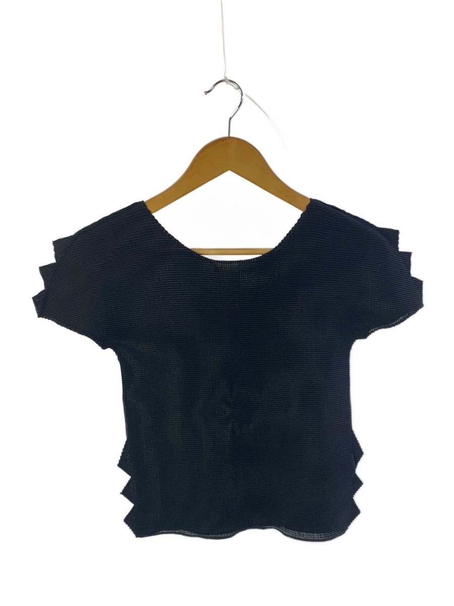 【中古】me ISSEY MIYAKE◆半袖カットソー/--/ポリエステル/BLK/無地/MI23FK356【レディース御召しもの】