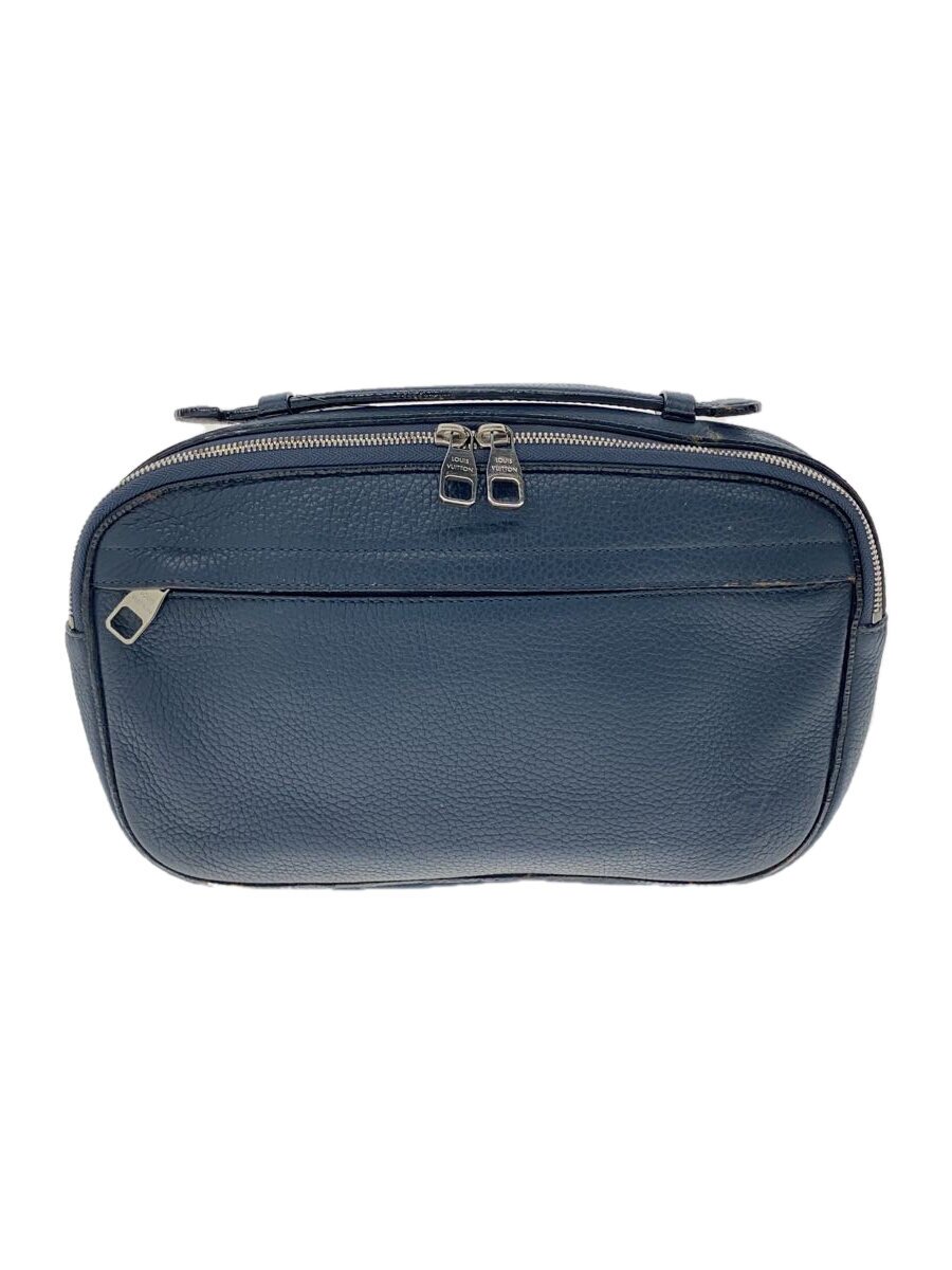 【中古】LOUIS VUITTON◆バムバッグ_キュイール・トリヨン_NVY/なめし革/NVY/無地//【御徒面子】