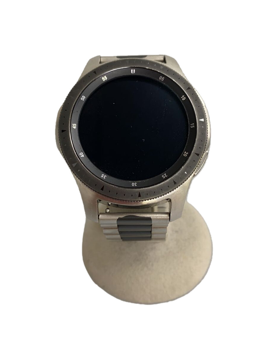 【中古】SAMSUNG◆Galaxy Watch SM-R800NZSAXJP/デジタル/ステンレス鋼/BLK/SLV//【服飾雑貨他】