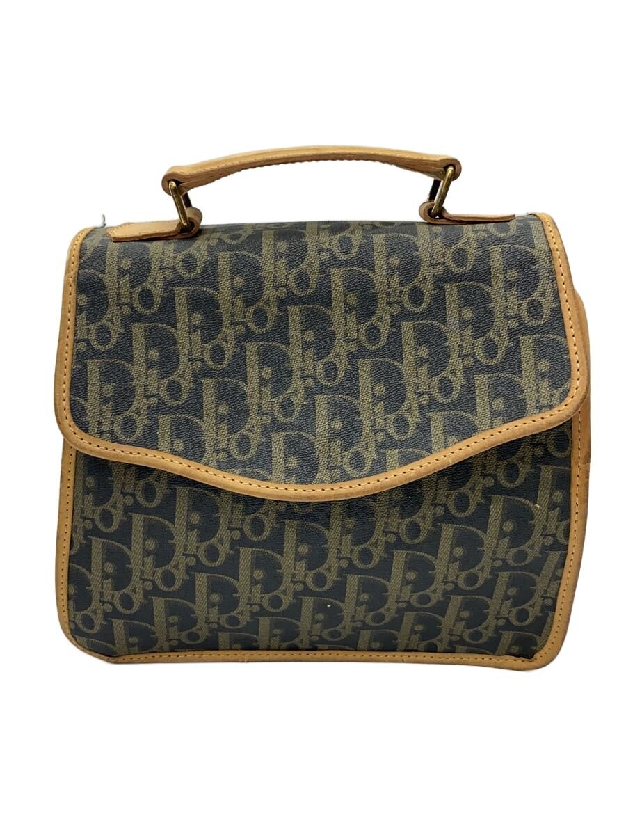 【中古】Christian Dior◆ショルダーバッグ/PVC/KHK/総柄【御徒面子】