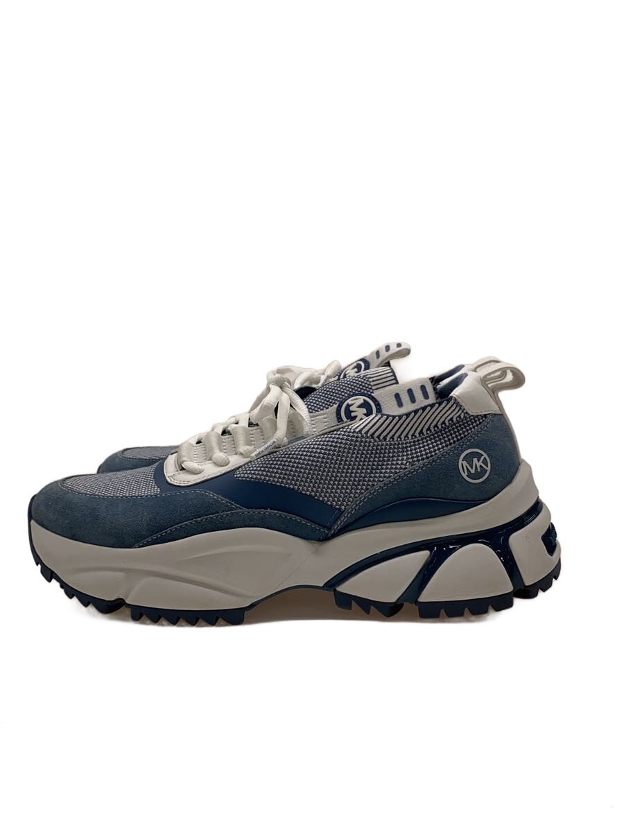 【中古】MICHAEL KORS◆ローカットスニーカー/--/BLU//【シューズ】