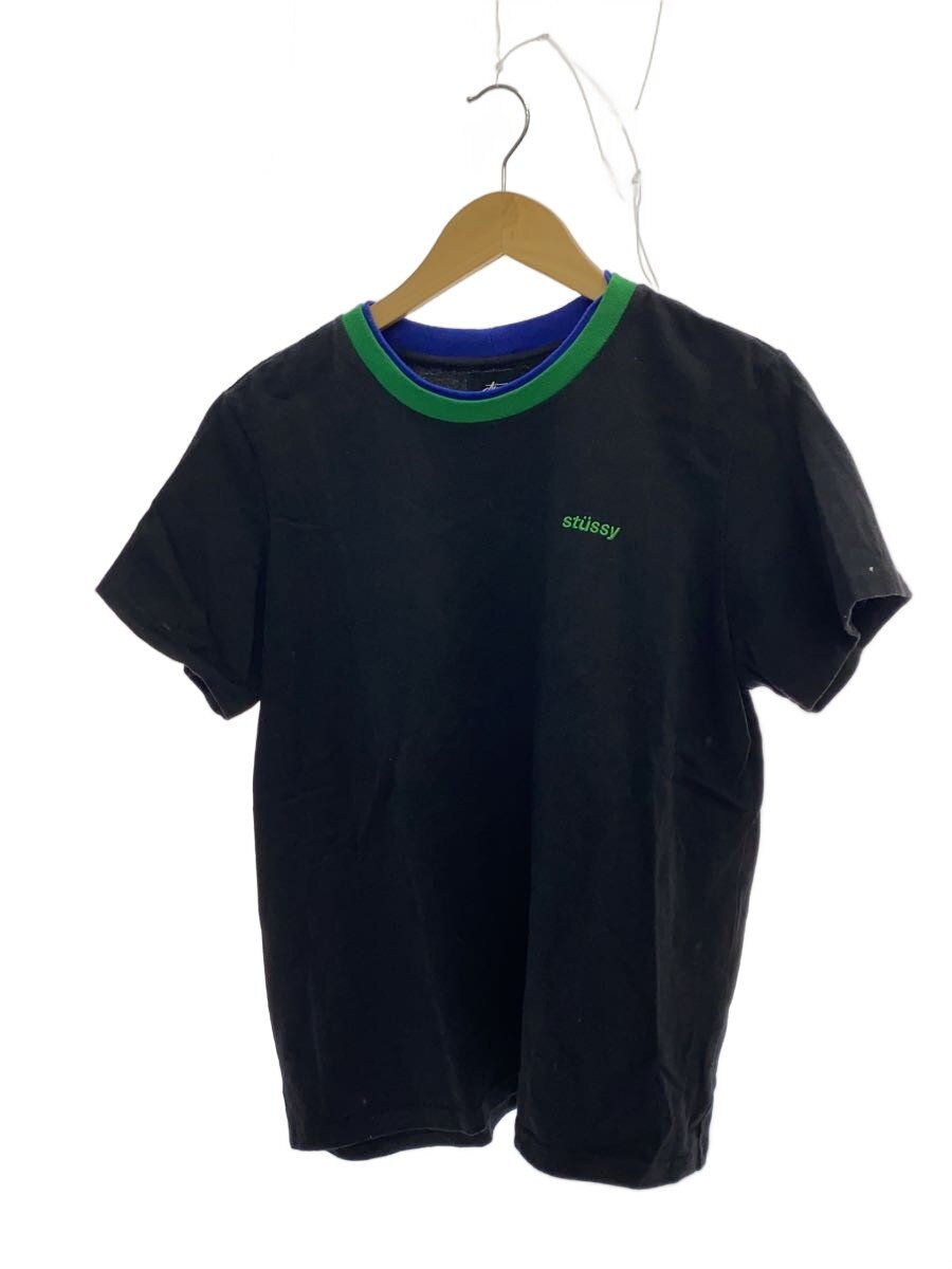 【中古】STUSSY◆プルオーバー/M/綿織物/BLK/214482【メンズウェア】