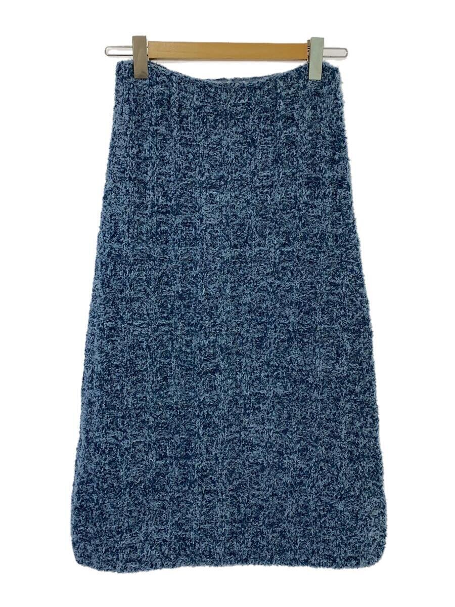【中古】Maison Margiela◆スコート/M/リネン/BLU/無地/ジーンズ織り/曳き船付/S51MA0495【レディース御召しもの】