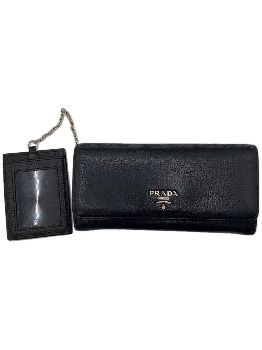 【中古】PRADA◆サフィアーノ メタル オロ/長財布/レザー/BLK/無地/レディース/1MH132【服飾雑貨他】｜2ｎｄ STREET 店