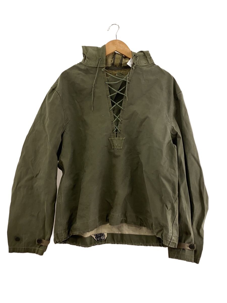 【中古】US.NAVY◆40s/N-2/デッキレインパーカー/上衣/S/綿織物/KHK/NXSX-38180//【メンズウェア】