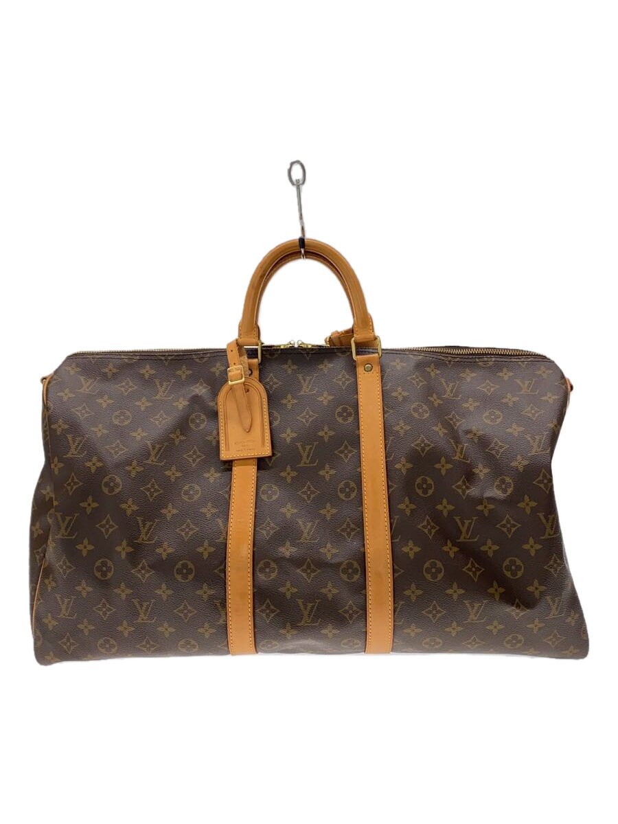 【中古】LOUIS VUITTON◆キーポル・バンドリエール55_ダミエ・エベヌ_BRW/PVC/BRW【御徒面子】