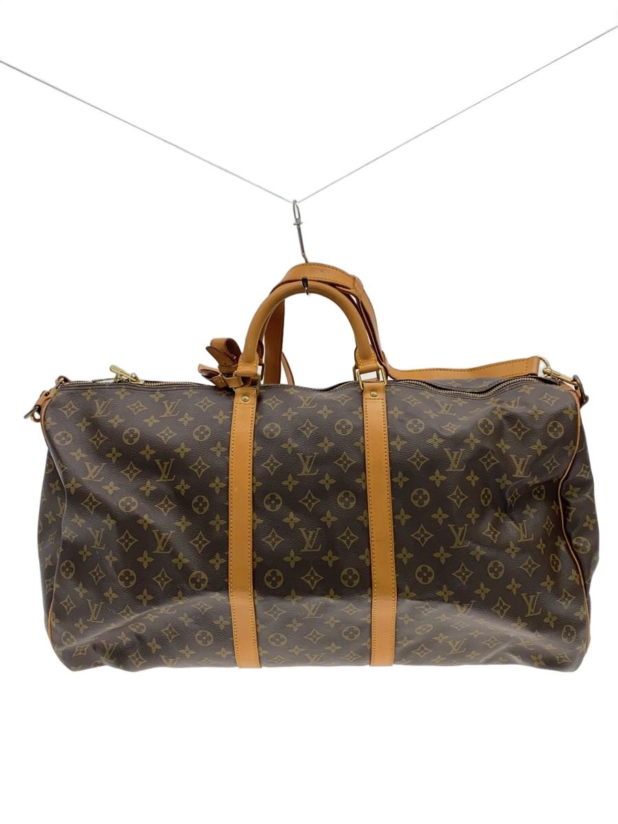【中古】LOUIS VUITTON◆キーポル60_モノグラム・帆布/PVC/BRW/総柄【御徒面子】