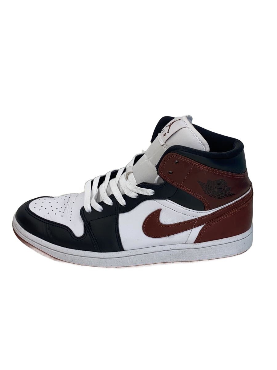 【中古】NIKE◆AIR JORDAN 1 MID SE_エア ジョーダン 1 ミッド SE/28.5cm/BRW/レザー【シューズ】|2nd STREET 店