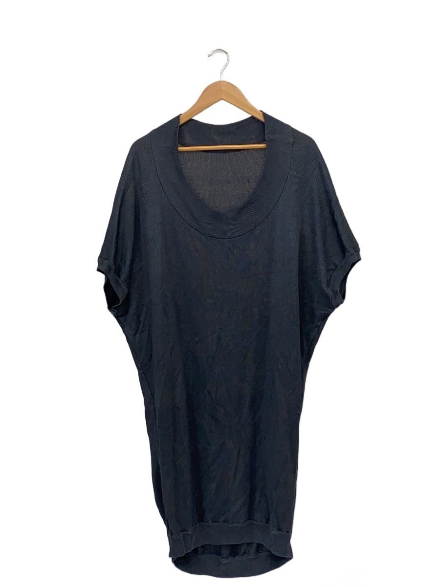 【中古】ISSEY MIYAKE◆編み物・スウェーター(薄っぺら)/M/絹地/NVY【レディースお召しもの】