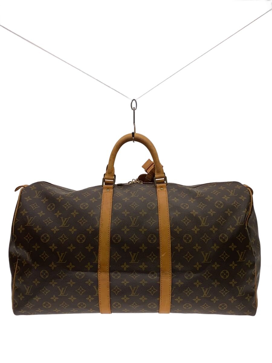 【中古】LOUIS VUITTON◆キーポル55_モノグラム・帆布/PVC/BRW【御徒面子】
