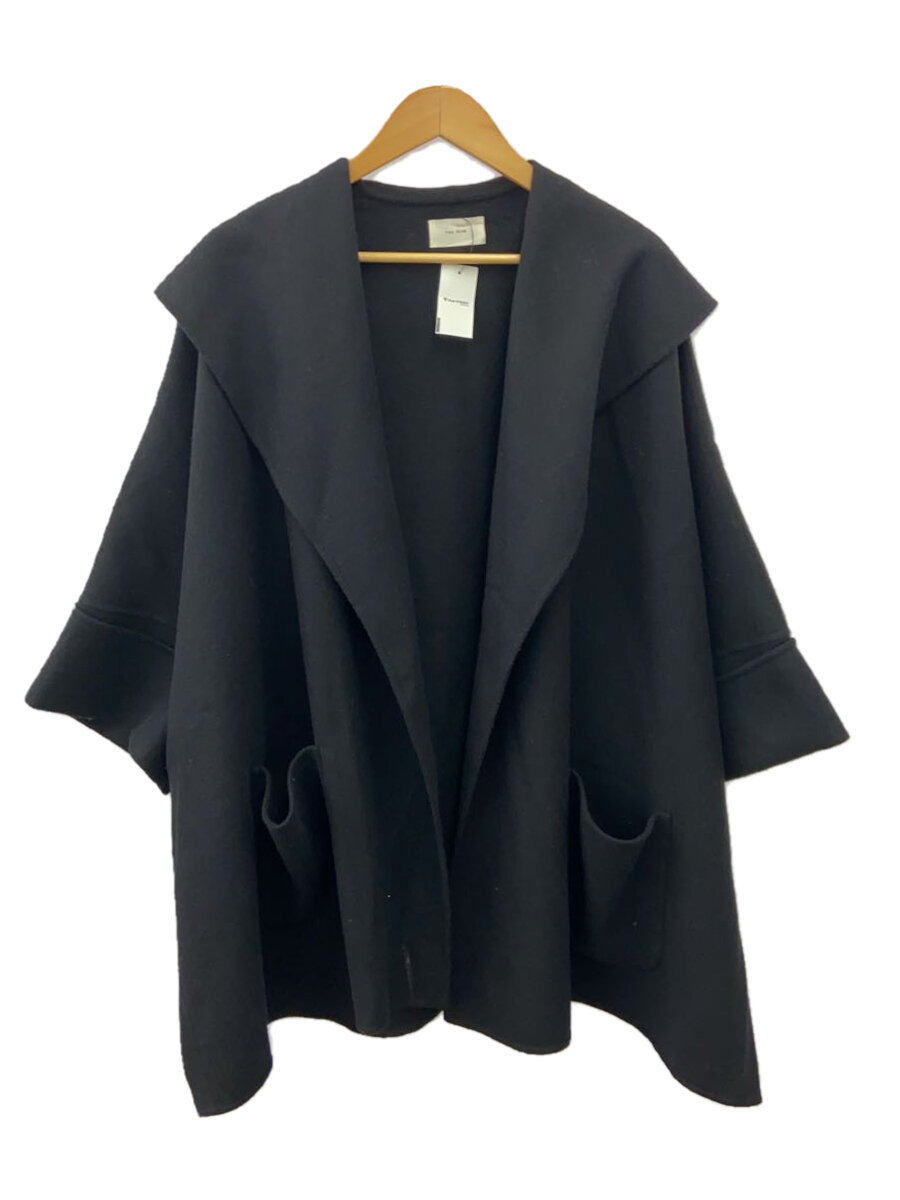 【中古】THE ROW◆厚地の外套/S/羊毛/BLK/5612 W2013/カシミール混/黒いこと【レディース御召しもの】
