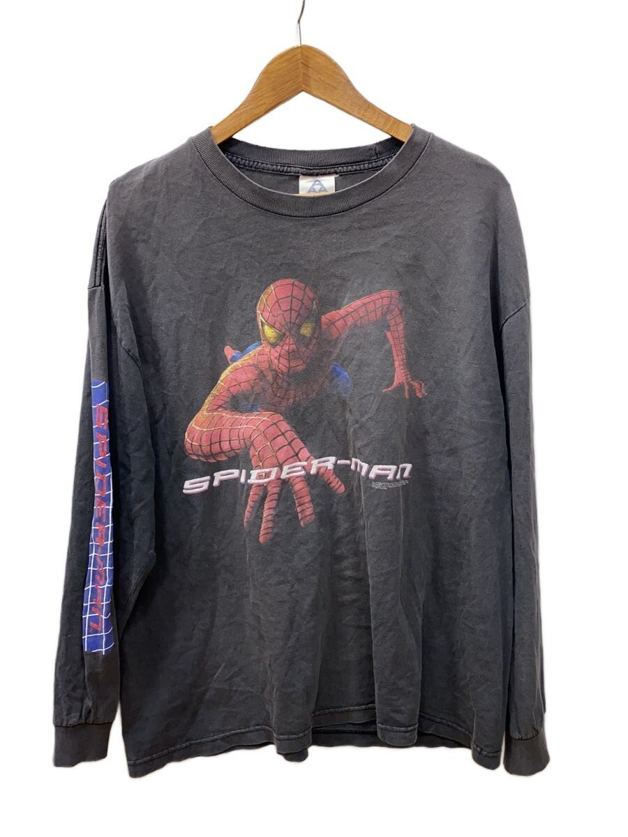 【中古】ALSTYLE APPAREL&ACTIVEWEAR/長袖Tシャツ/XL/コットン/BLK/プリント/スパイダ【メンズウェア】｜2ｎｄ STREET 店