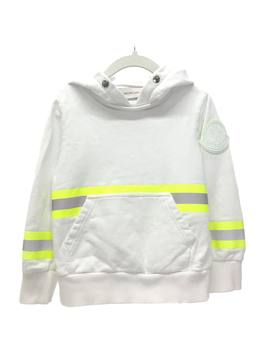 【中古】MONCLER◆パーカー/--/綿織物/WHT/F19548G70520/汚れた状態有【キッズ】