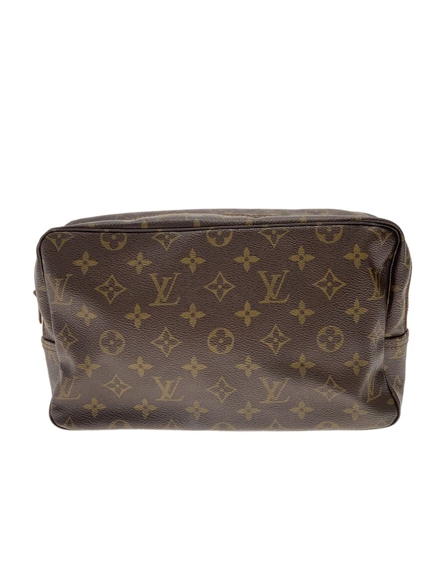 【中古】LOUIS VUITTON◆トゥルース・トワレット23_モノグラム・帆布/PVC/BRW【御徒面子】
