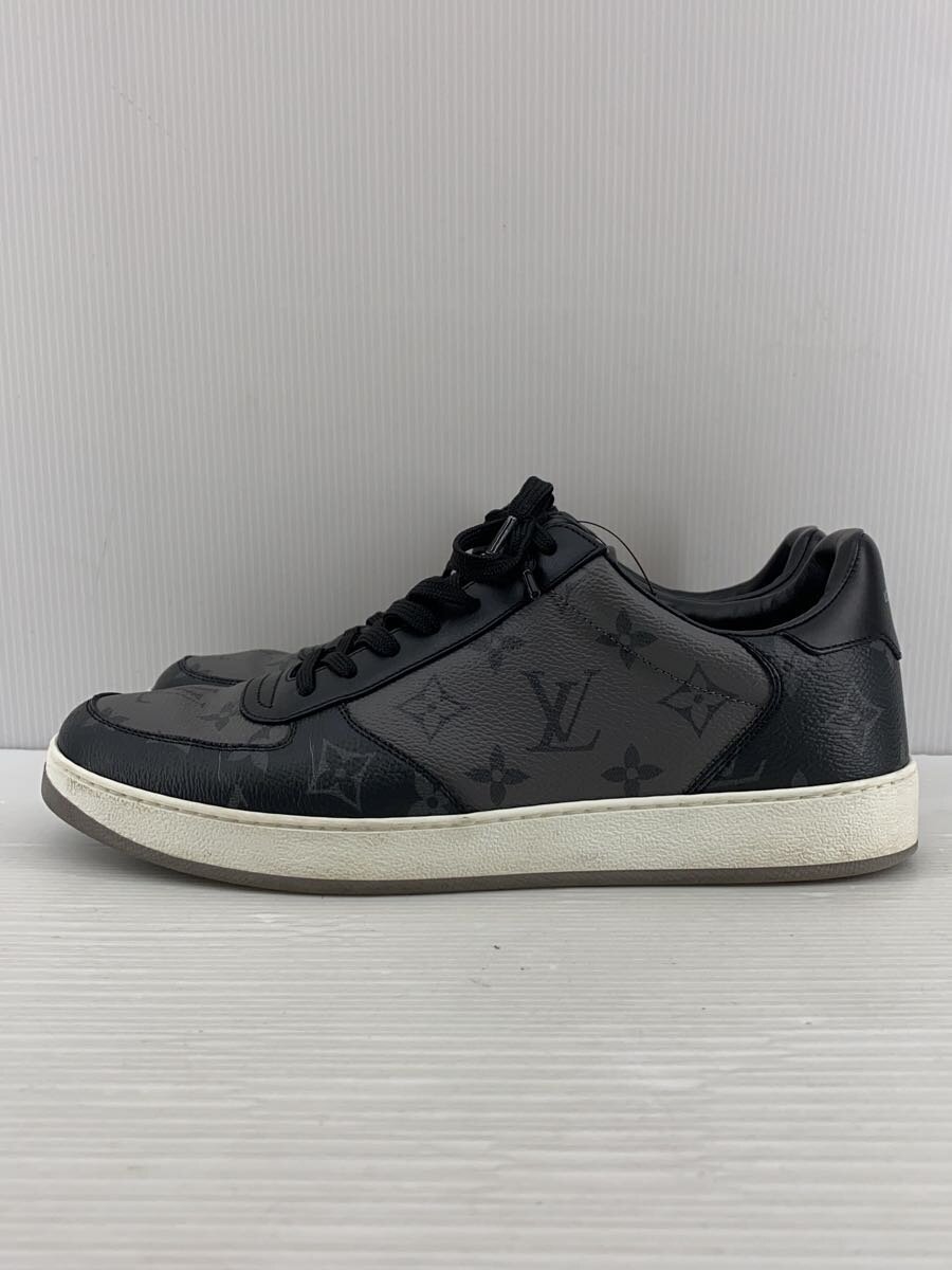 【中古】LOUIS VUITTON◆ローカットスニーカー/UK6.5/BLK/MS0290【シューズ】