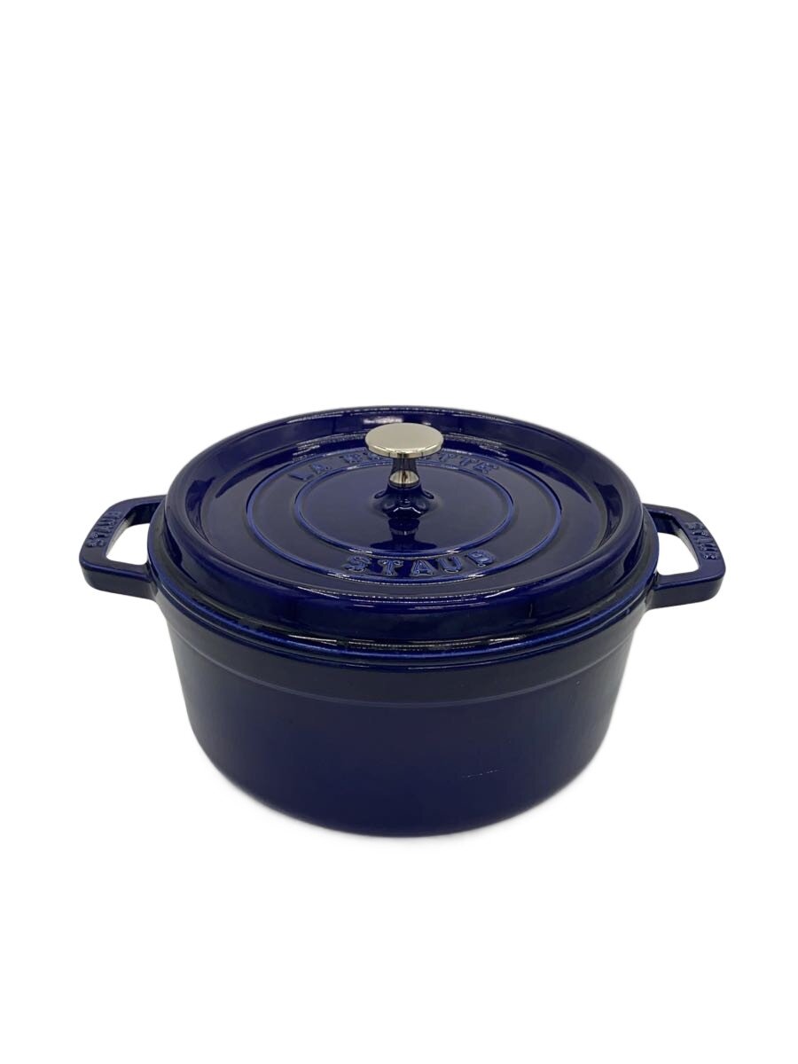 【中古】Staub◆鍋/大きさ:24糎/BLU【勝手もと設備】