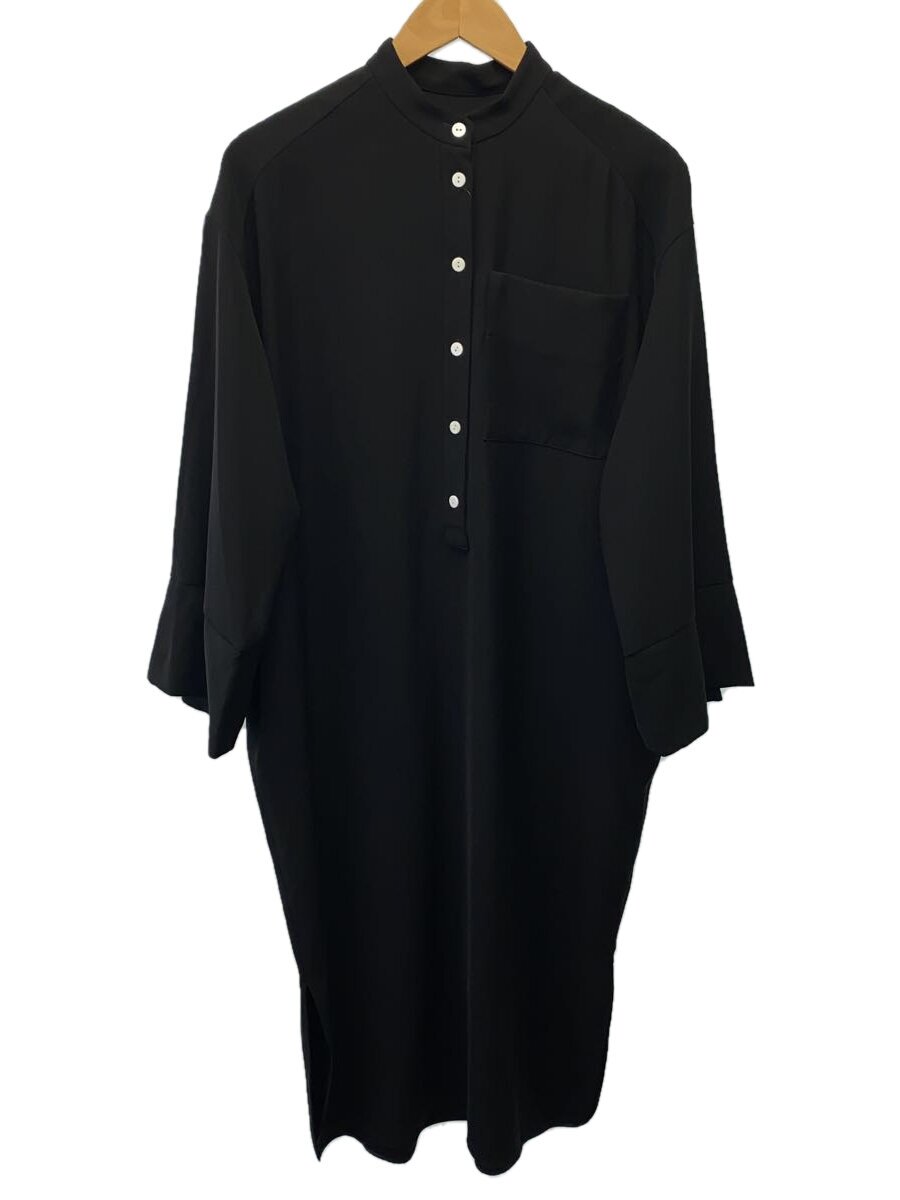 【中古】ENFOLD◆24AW/COCOON BLOUSE DRESS/長袖ワンピース/36/ポリエステル/BLK//【レディースウェア】｜2ｎｄ STREET 店