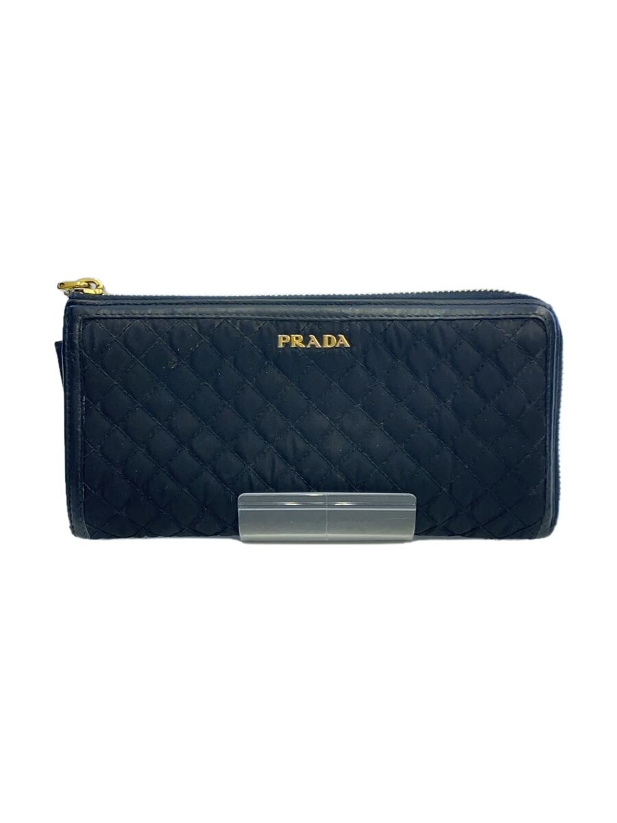 【中古】PRADA◆長銭入れ/ナイロン/BLK/11M1183【服飾雑貨他】