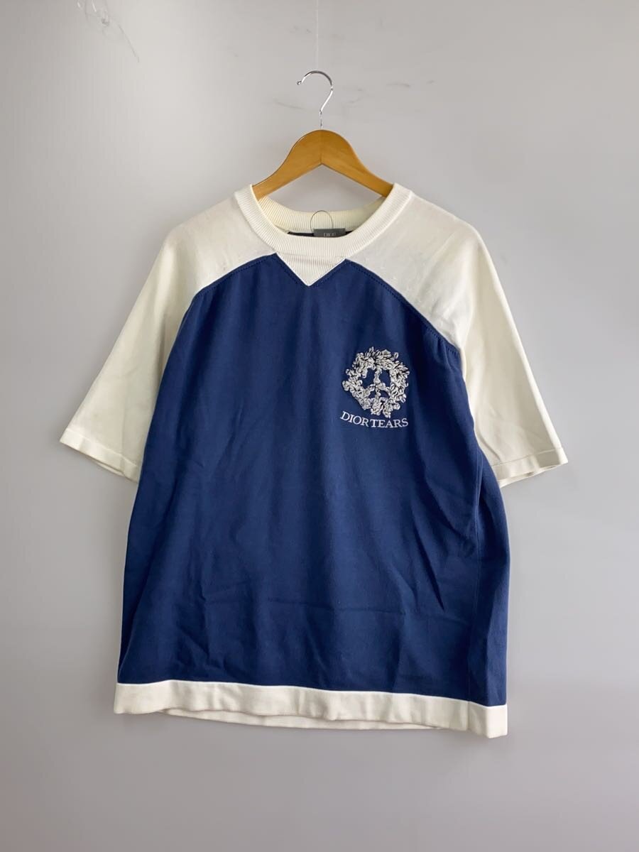 【中古】Christian Dior◆編み物・プルオーバー(薄っぺら)/M/綿織物/BLU/393m671at705//【メンズウェア】