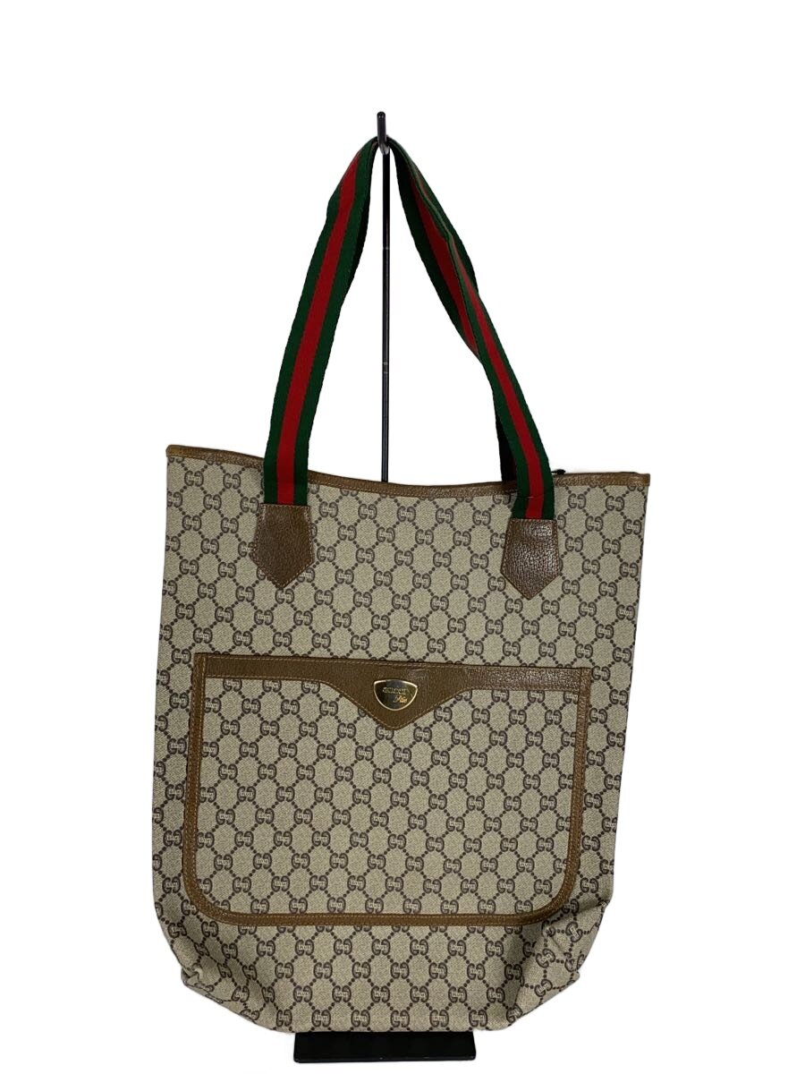 【中古】GUCCI PLUS◆ハンドバック/--/CML/総柄【御徒面子】