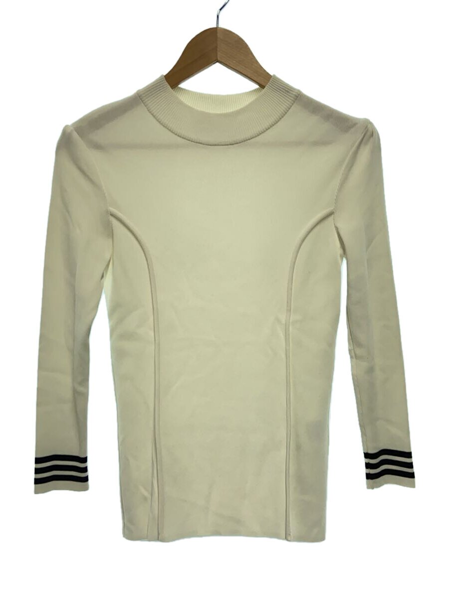 【中古】BORDRES at BALCONY◆編み物・プルオーバー(薄っぺら)/36/人絹/WHT/BD1821-1B-24【レディース御召しもの】
