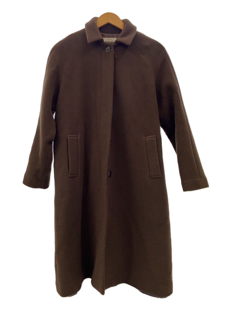 【中古】JOURNAL STANDARD relume◆厚地の外套/38/羊毛/BRW/無地/17-020-462-1010-3-0【レディース御召しもの】