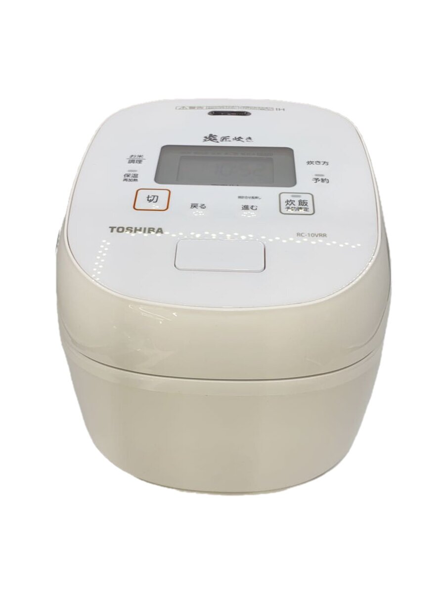 【中古】TOSHIBA◆炊飯器 RC-10VRR(W)【家電・ビジュアル・オーディオ】