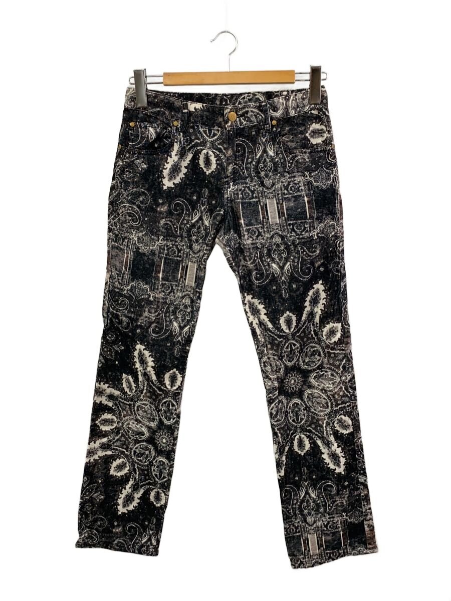 【中古】Jean Paul Gaultier◆引っ切り無いズボン下/40/コール天/BLK/総柄//【レディース御召しもの】