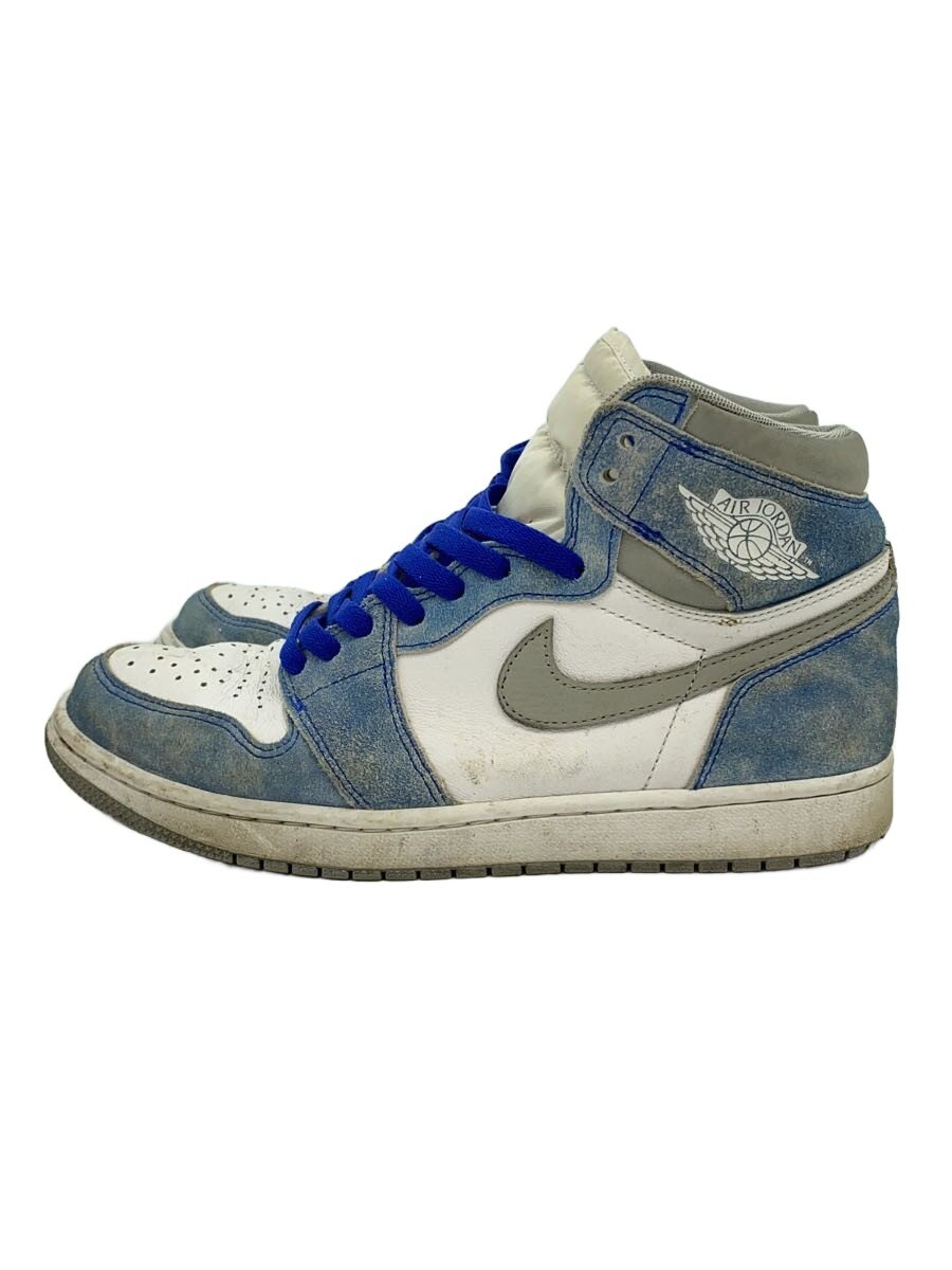 【中古】NIKE◆AIR JORDAN 1 RETRO HIGH OG_エア湖 ジョーダン 1 レトロ ご機嫌 OG/27糎/青み//【シューズ】
