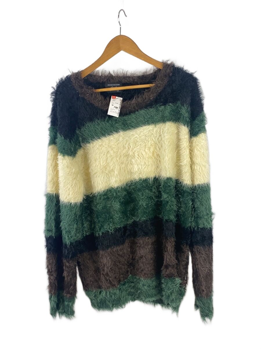 【中古】glamb◆ニット・セーター(厚手)/4/アクリル/マルチカラー/ボーダー【メンズウェア】|2nd STREET 店