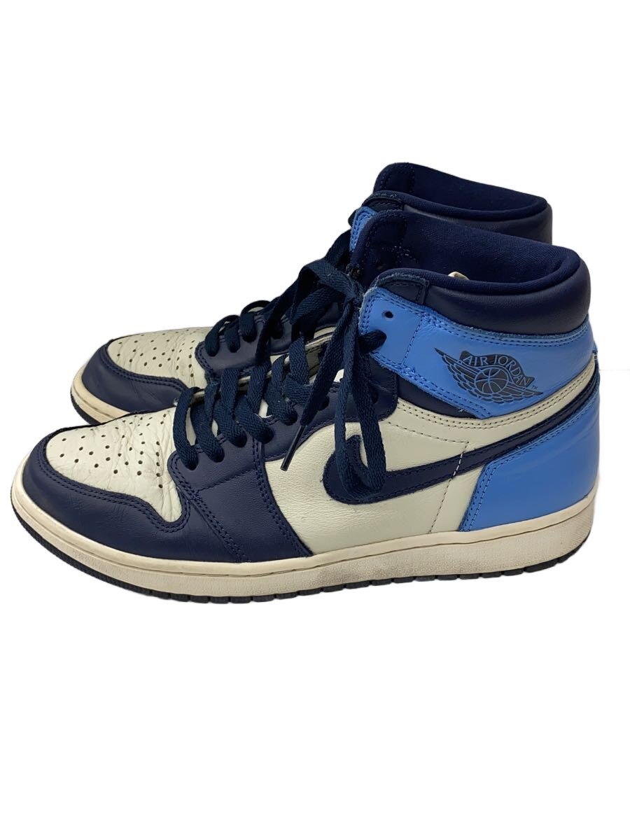 【中古】NIKE◆AIR JORDAN 1 RETRO HIGH OG/エアジョーダン1レトロハイ/白いこと/27.5糎/WHT【シューズ】