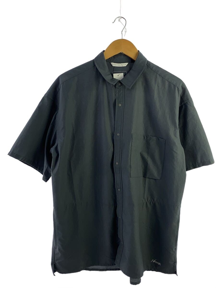 【中古】NANGA◆半袖プルオーバー/L/ポリエステル/GRY/無地/NW2211-1H228【メンズウェア】