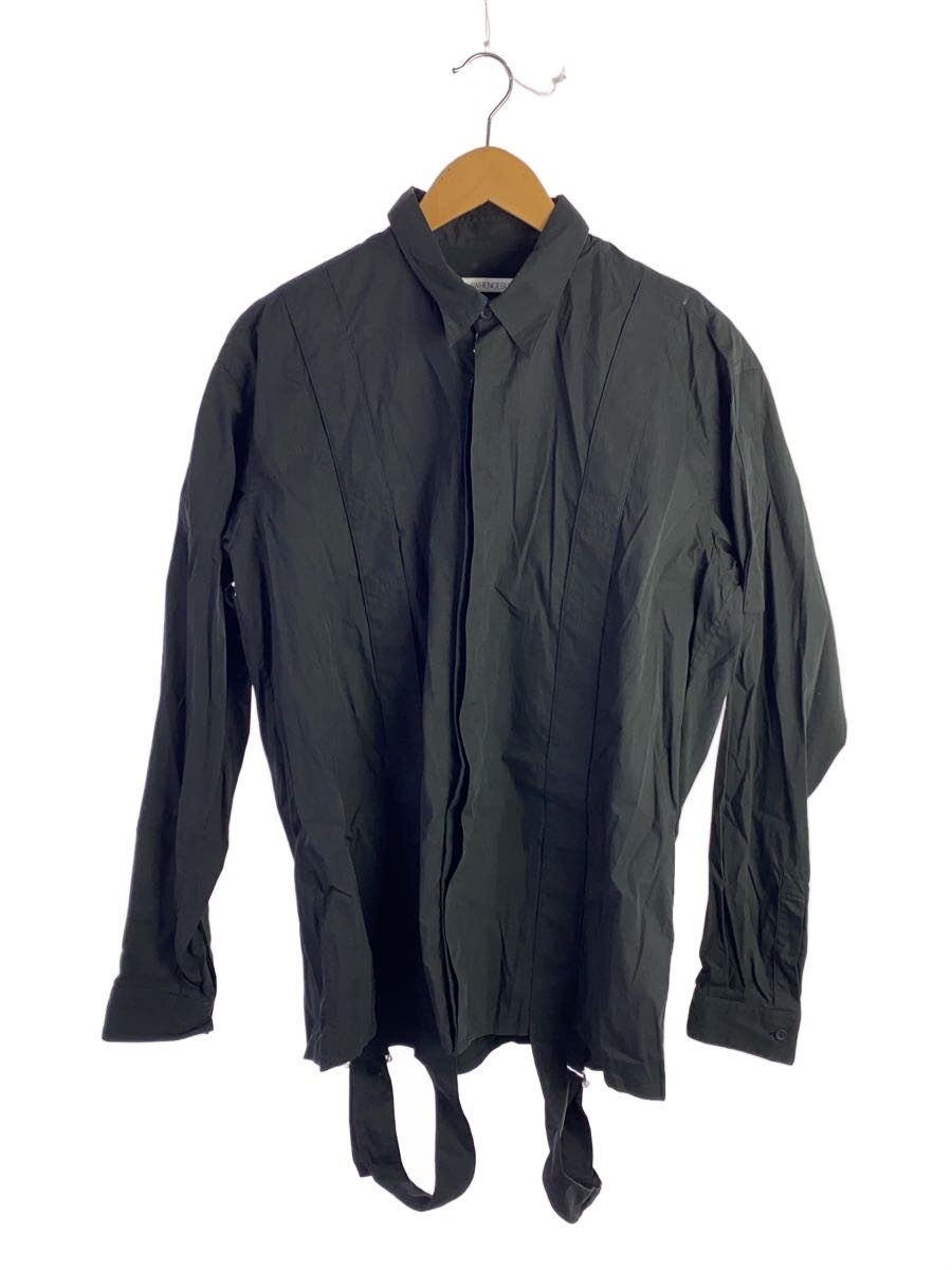 【中古】JOHN LAWRENCE SULLIVAN◆BONDAGE SHIRT/長袖プルオーバー/46/綿織物/BLK/3B003-0221-51//【メンズウェア】