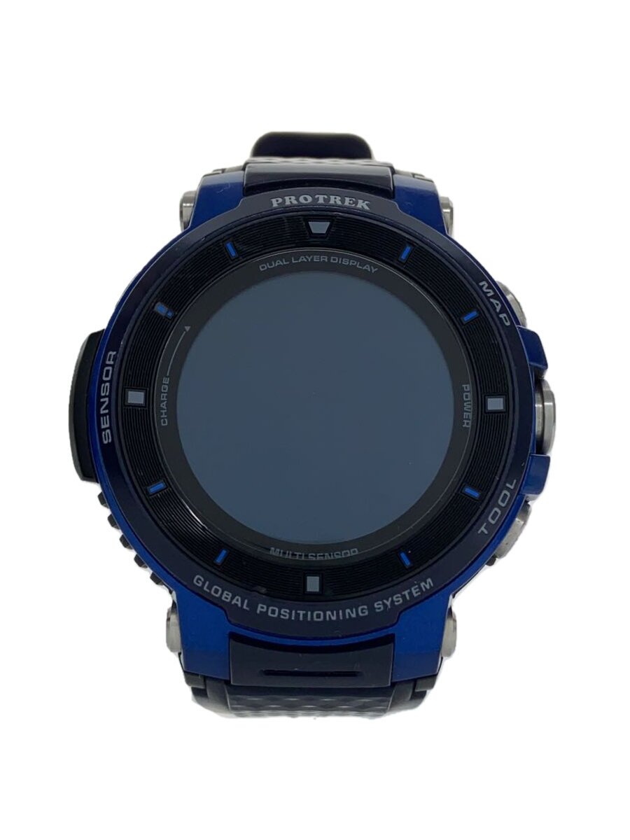 【中古】CASIO◆Smart Outdoor Watch PRO TREK Smart WSD-F30-BU [青み]/デジタル/【服飾雑貨他】