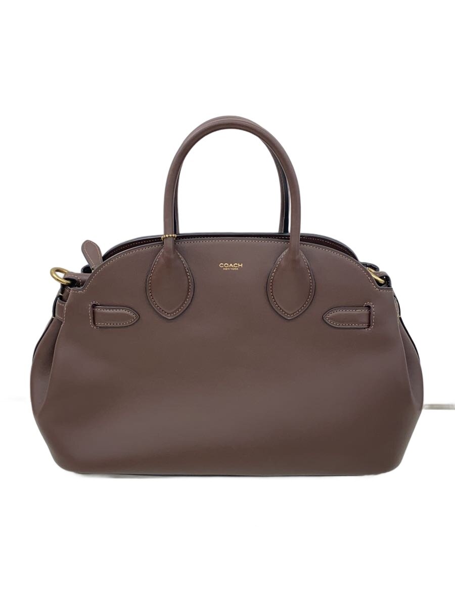 【中古】COACH◆ソフトエンパイアキャリーオールバッグ/ハンドバッグ/レザー/BRW/無地//【バッグ】｜2ｎｄ STREET 店 59,796円