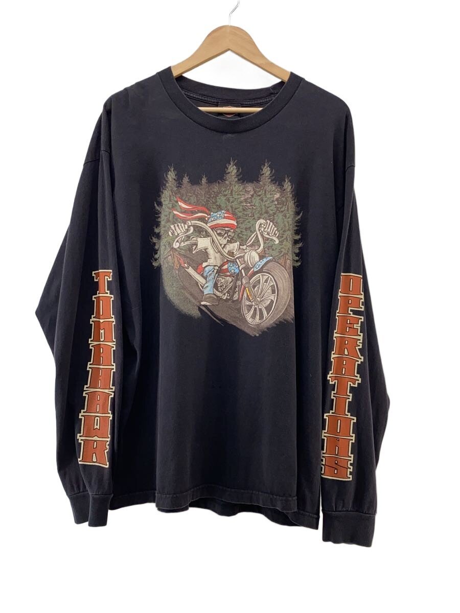 HARLEY DAVIDSON◇長袖Tシャツ/XL/コットン/BLK//：2nd STREET 店
