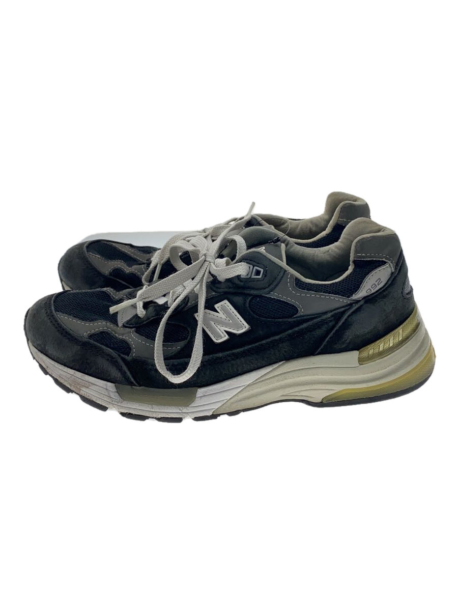 【中古】NEW BALANCE◆M992/黒いこと/25.5糎/BLK【シューズ】