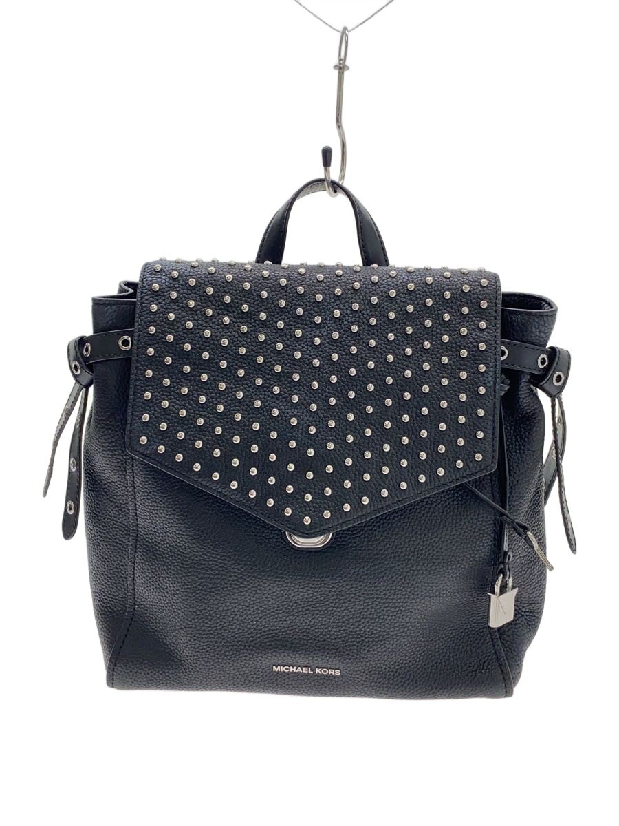 【中古】MICHAEL KORS◆プリストル スタッズ 背嚢/なめし革/GRY【御徒面子】