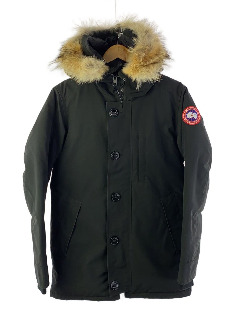 【中古】CANADA GOOSE◆JASPER PARKA/ジャスパー/落ち込む上衣/S/ナイロン/BLK/3438JM【メンズウェア】
