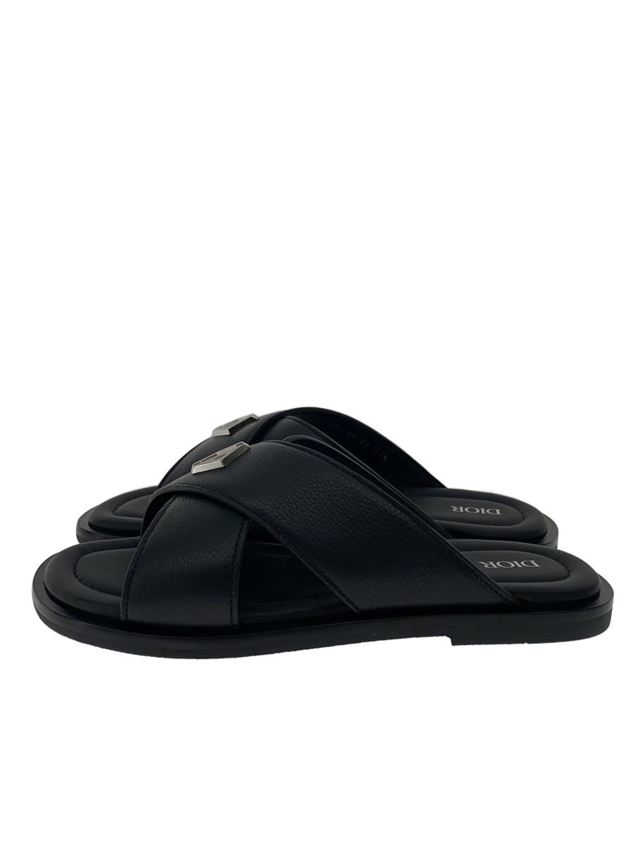 【中古】Christian Dior◆サンダル/41.5/BLK/レザー【シューズ】｜2ｎｄ STREET 店