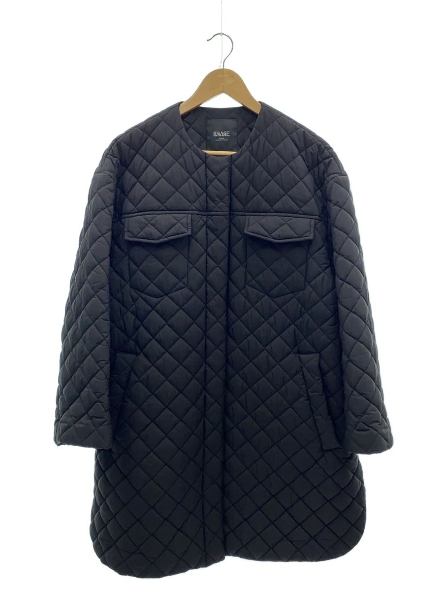 【中古】JOURNAL STANDARD L’essage◆厚地の外套/--/ポリエステル/BLK/無地/21-020-370-2800-3-0【レディース御召しもの】