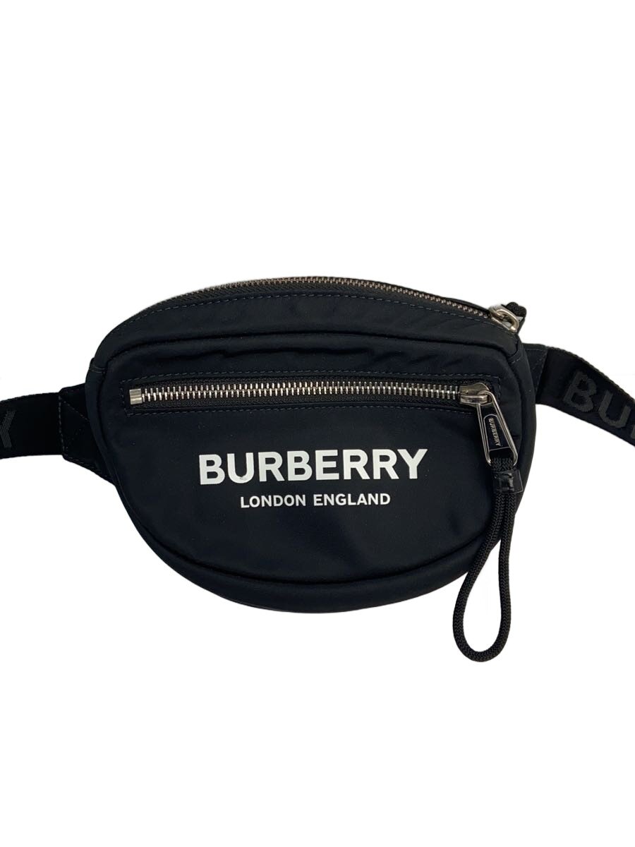 【中古】BURBERRY◆酉の方角御徒面子/ナイロン/BLK/無地/8021091//【御徒面子】