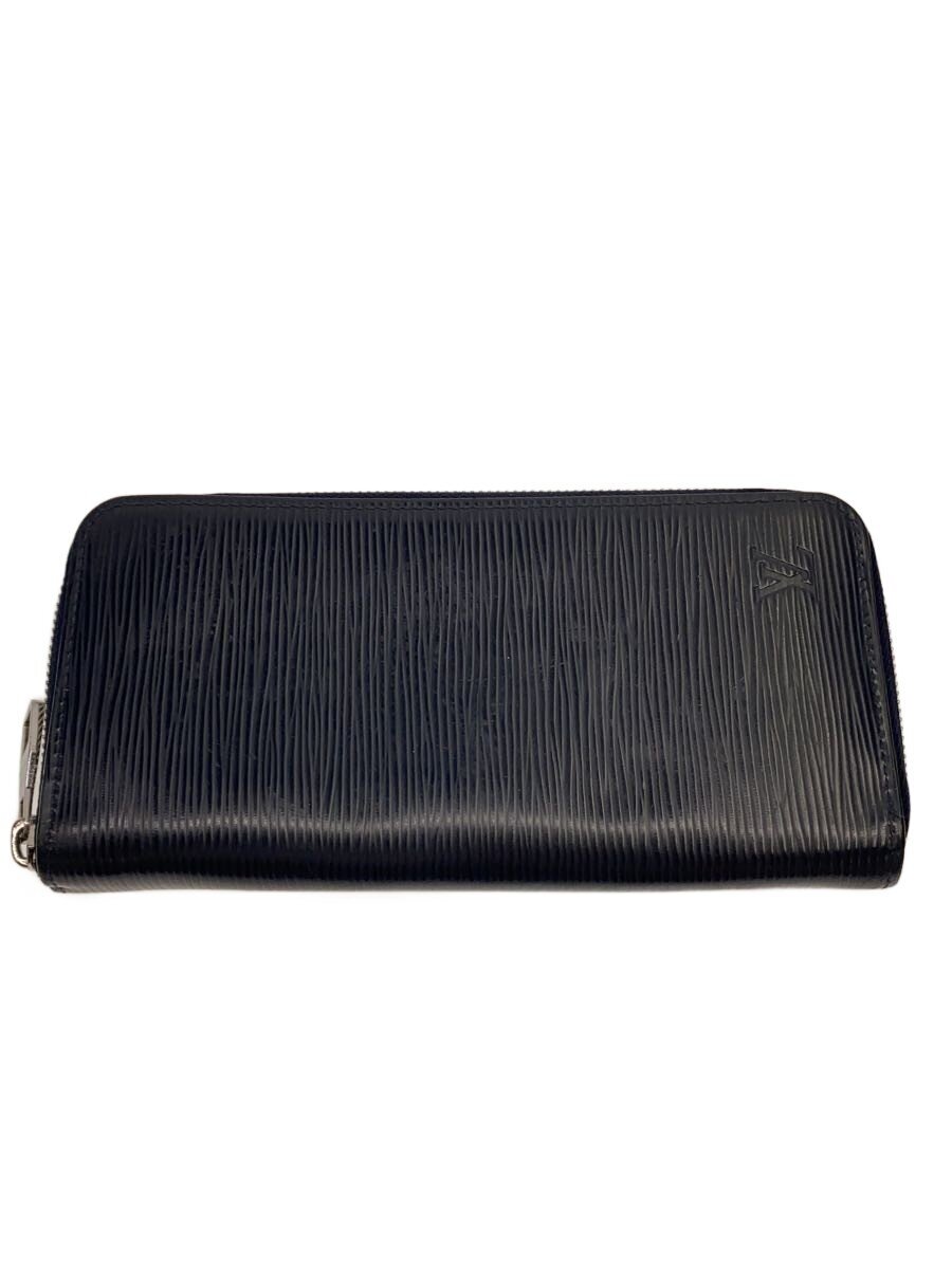 【中古】LOUIS VUITTON◆Louis Vuitton ジッピー・ウォレット・ヴェルティカル_エピ/レザー/NVY/メンズ【服飾雑貨他】