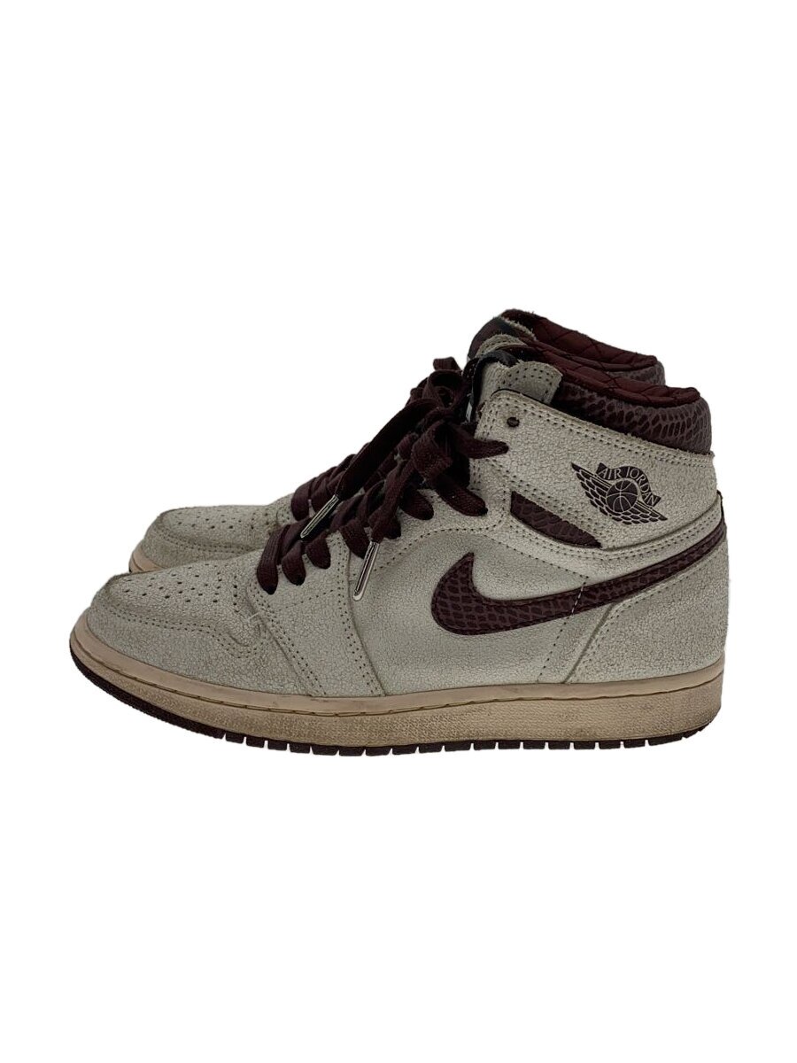 【中古】NIKE◆エア湖 ジョーダン 1 X ア マ マニエール/24.5糎/白いこと【シューズ】